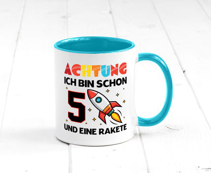 5. Geburtstag | Rakete Weltraum 5 Jahre Galaxy lustig Geschenkidee Geschenk