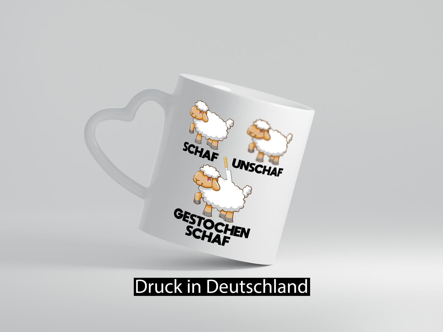 Schaf - Unschaf gestochen | Schafe lustig Humor Geschenkidee Geschenk Tasse