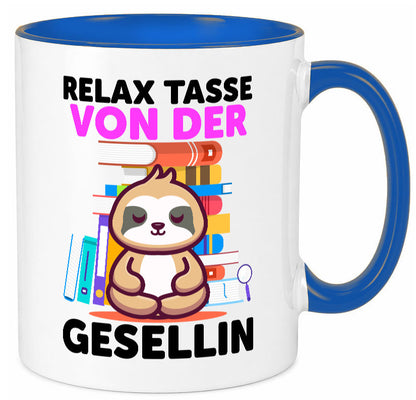 Relax Tasse: Gesellin | Handwerkerinnen lustig Humor Geschenkidee Geschenk Tasse