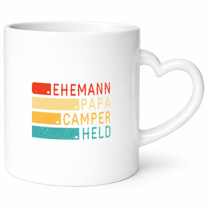 Ehemann | Papa Camper Held Camping Natur Humor Geschenkidee Tasse