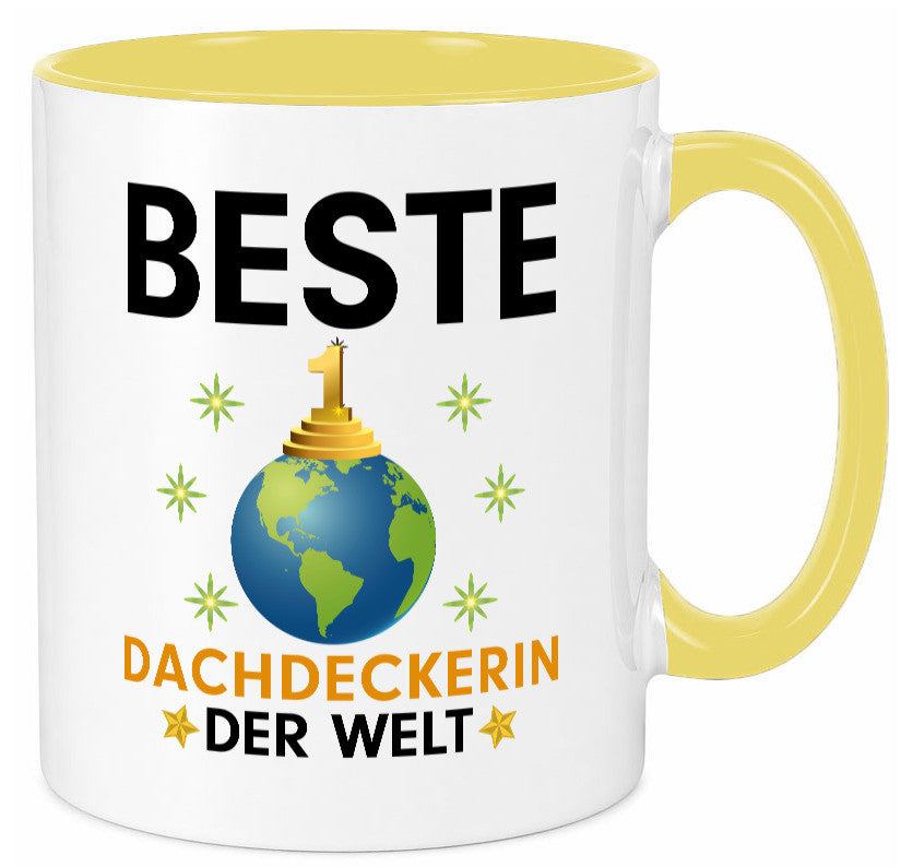 Welt Beste Dachdeckerin | Dachbau Hausbau Humor Geschenkidee Tasse