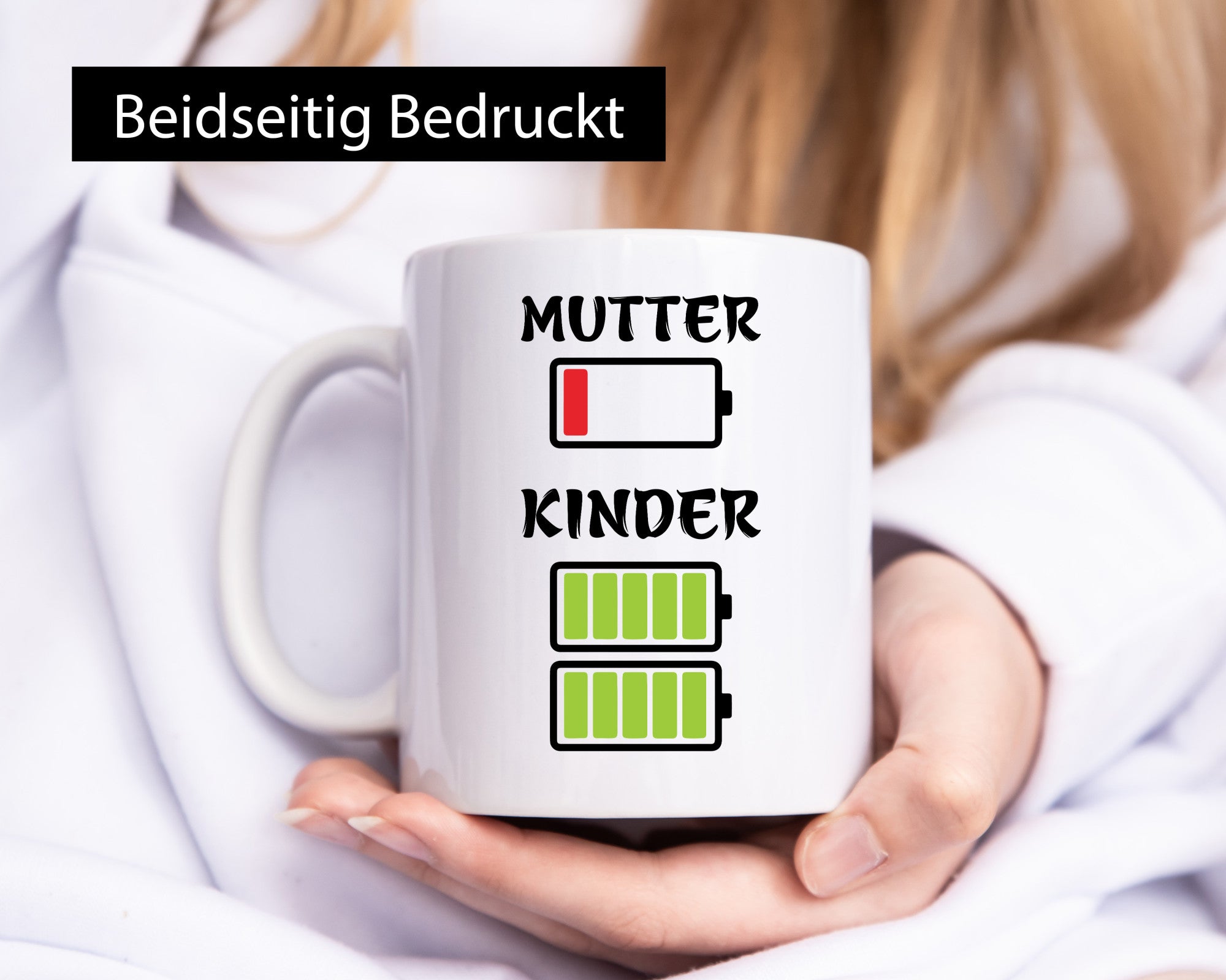 Mutter akku leer | Kinder voll Muttertag Geschenk Familie Geschenkidee lustiger