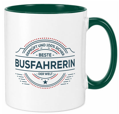 Geprüft und sicher: Busfahrerin | Berufsfahrer Fahrerin Humor Arbeit Kollegen