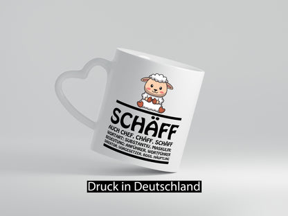 Schaff ? Chef Tasse Geschenk Arbeit Kollegen Büro lustiger Spruch