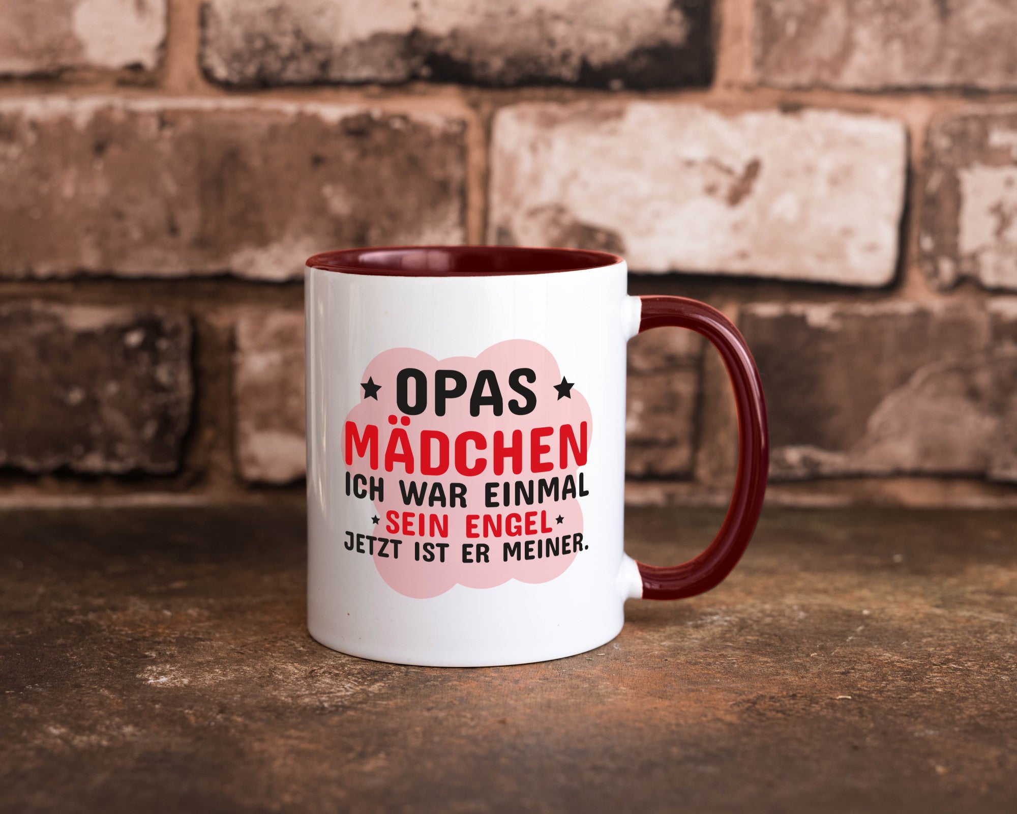 Opas Mädchen | Trauer Tasse Abschied Enkelin lustig Familie Geschenkidee