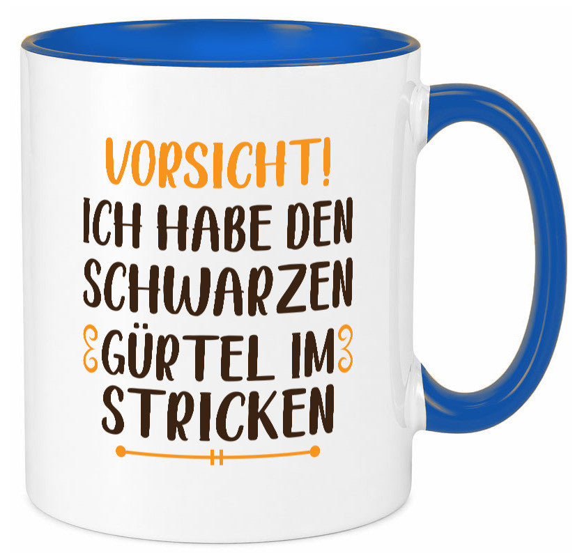 Schwarzen Gürtel im Stricken | Stricknadel lustiger Spruch Geschenk Humor