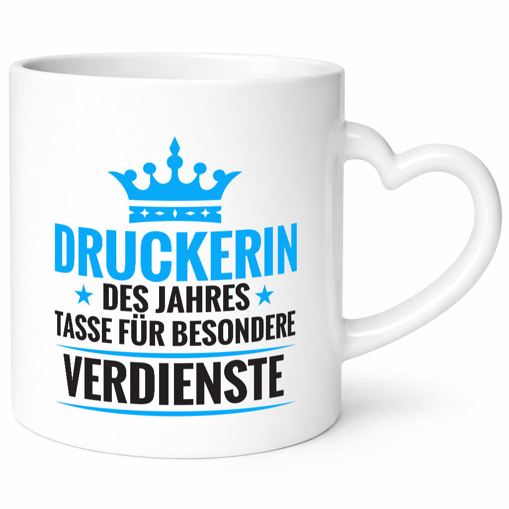 Besonderer Verdienst: Druckerin | Druckerei Print Medien Humor Geschenkidee