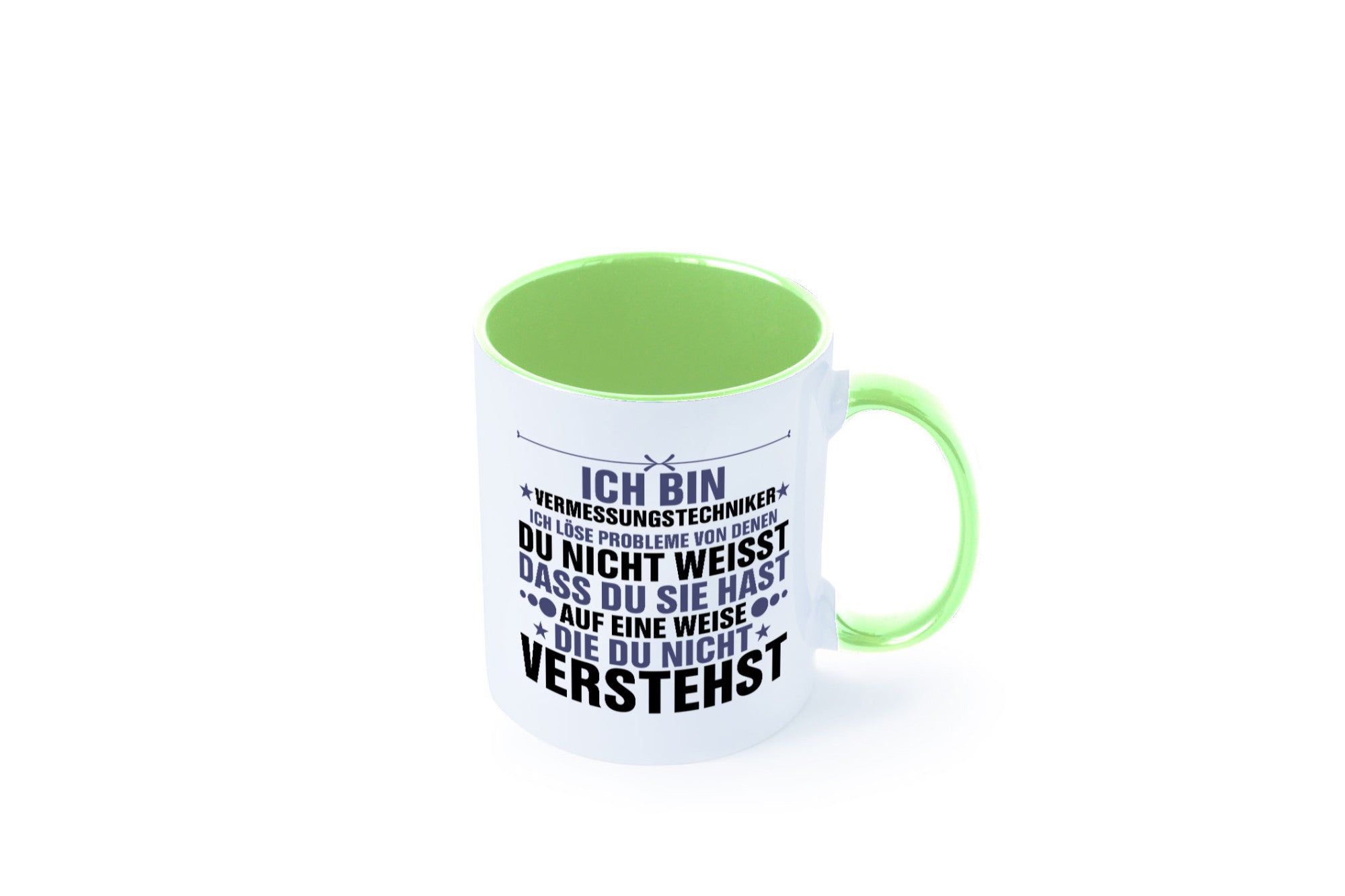 Löse Probleme: Vermessungstechniker | Techniker Humor Geschenkidee Tasse