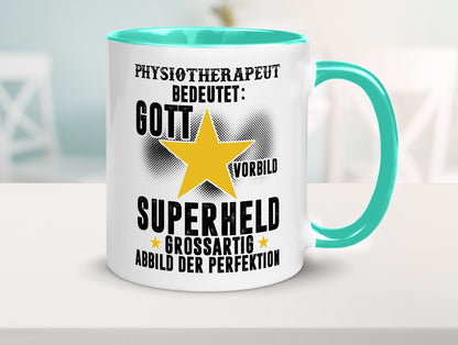 Bedeutung von Physiotherapeut lustiger Spruch Geschenk Humor Geschenkidee Tasse