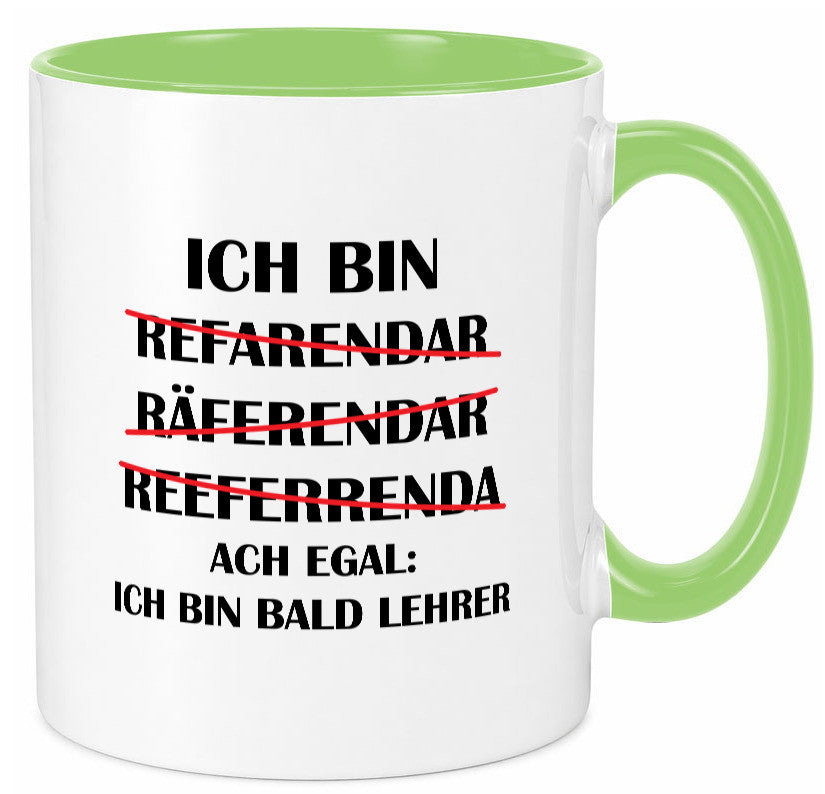 Ich bin bald Lehrer | Rechtschreibfehler lustig Humor Geschenkidee Geschenk
