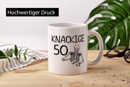 50. Geburtstag | Alt Knackig und Geschenk Geschenkidee lustiger Spruch Tasse