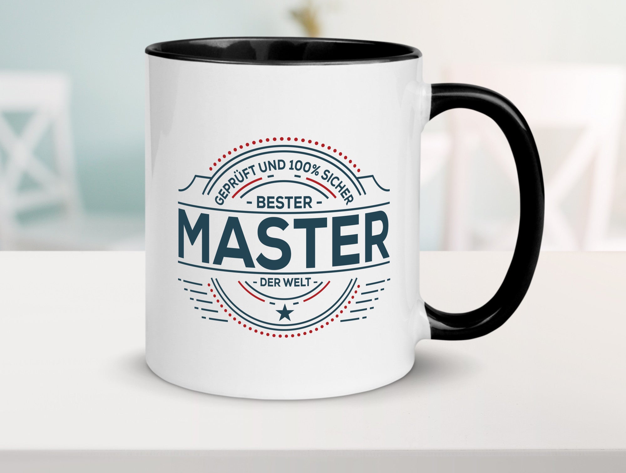 Geprüft und sicher: Master | Universität Student lustig Humor Geschenkidee