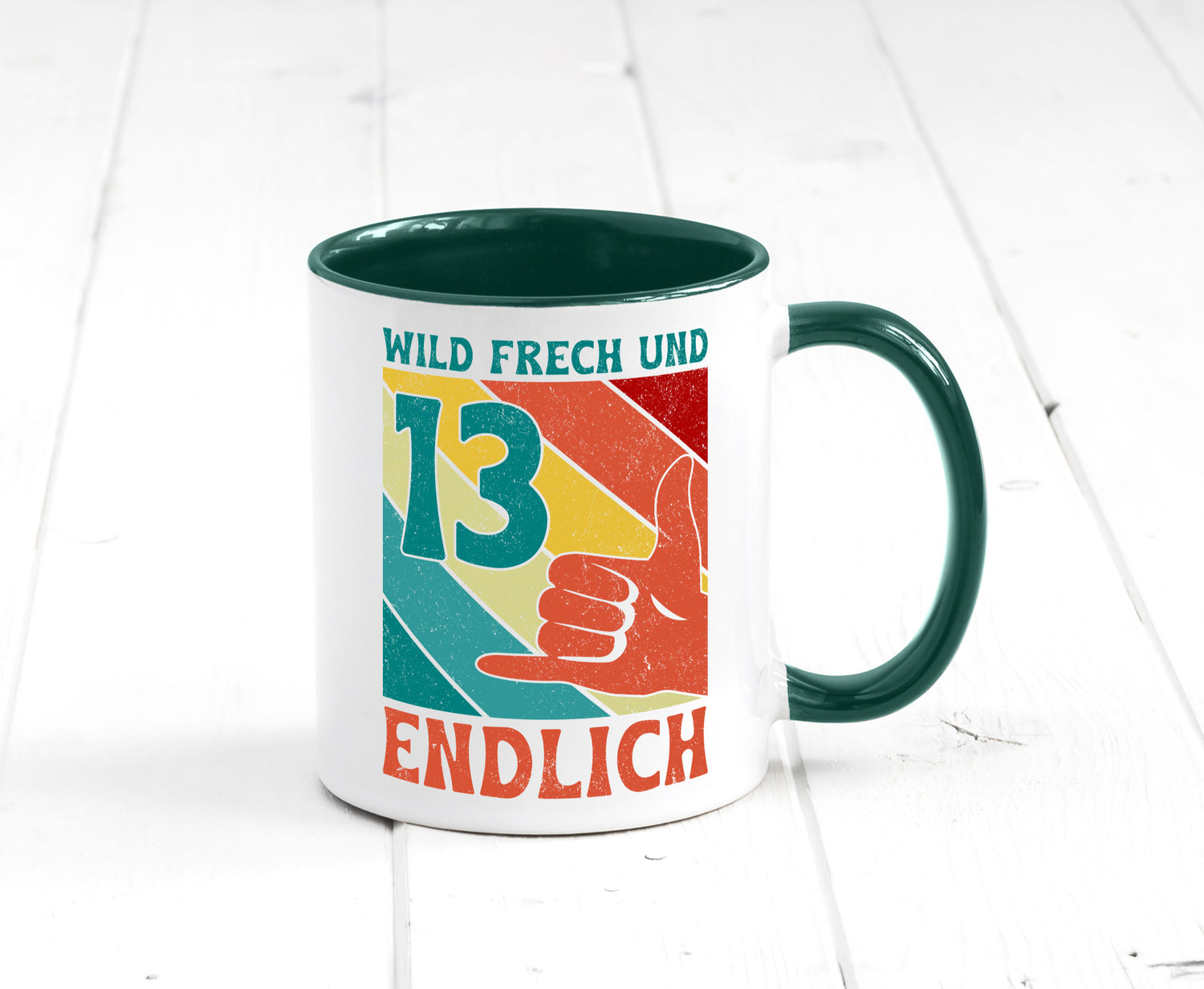 13. Geburtstag | 13 Jahre Wild und Frech Humor Geschenkidee Tasse