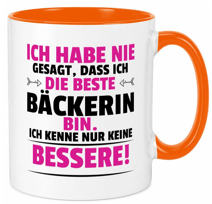 Die Beste Bäckerin | Bäckerei Frauen Backen lustig Humor Geschenkidee Geschenk Tasse