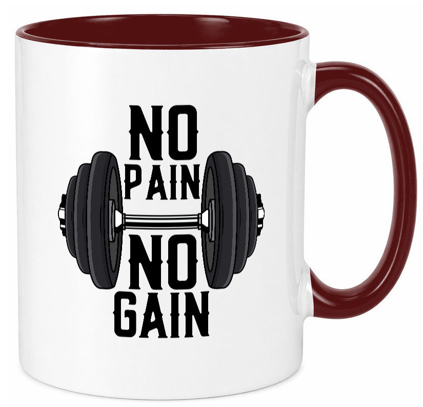No Pain Gain | Training Motivation Fitness Pumpen lustig Humor Geschenkidee