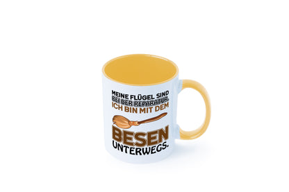 Flügel Reperatur lustig Humor Geschenkidee Geschenk Tasse