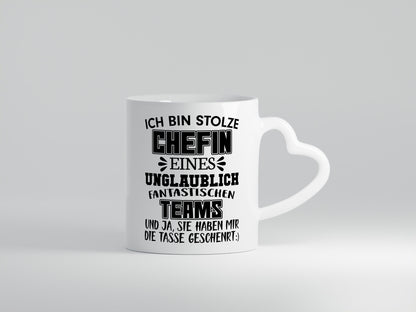 Ich bin Stolze Chefin Humor Arbeit Kollegen Büro Geschenkidee Tasse