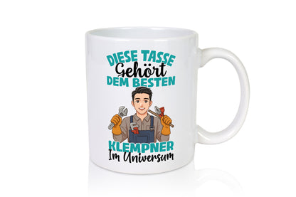 Im Universum: Klempner |klempnern Humor Geschenkidee Tasse