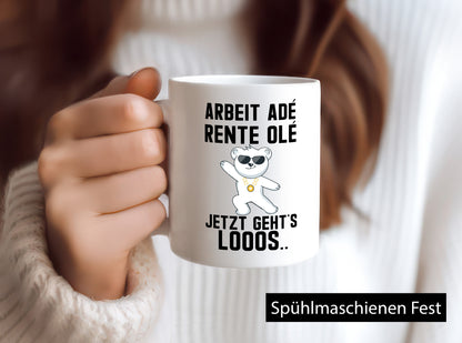 Arbeit ade | Rente Rentner Party Ruhestand Pension Geschenk Jubiläum lustiger