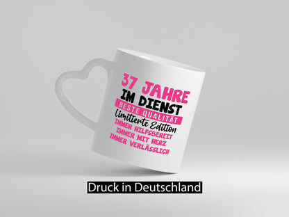 37 Jahre im Dienst | Jubiläum Arbeit v10 Geschenk Kollegen Büro lustiger Spruch