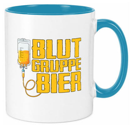 Blutgruppe Bier | Saufen Trinken Biertrinker Humor Geschenkidee Tasse