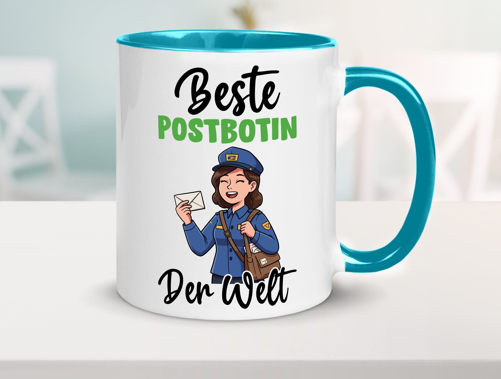 Beste Postbotin | Beruf Post Briefträger v2 lustig Arbeit Kollegen Büro