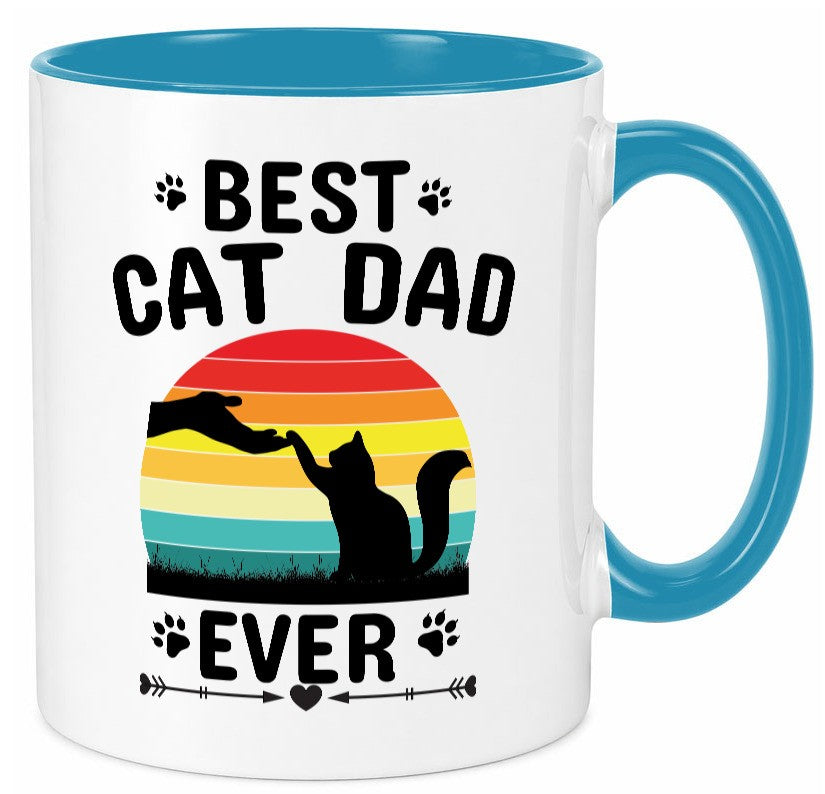 Best Cat Dad Ever lustiger Spruch Geschenk Humor Geschenkidee Tasse