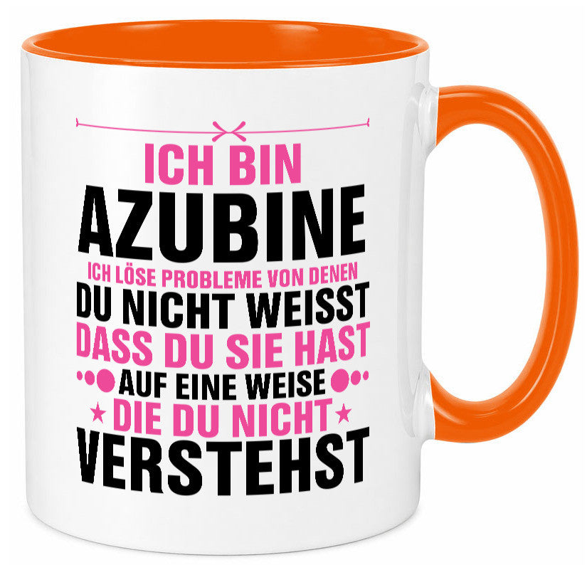 Löse Probleme: Azubine | Ausbildung Lehre Lehrling Geschenk Humor Geschenkidee Tasse