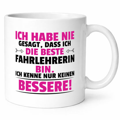Die Beste Fahrlehrerin| Fahrschule Geschenkidee Humor Tasse