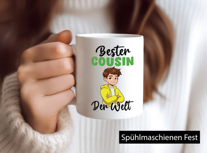 Bester Cousin | Familie Verwandschaft Geschenkidee Humor Tasse
