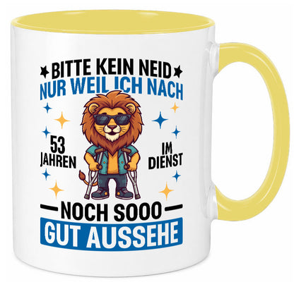 53 Jahre im Dienst | Arbeitsjubiläum Arbeit Geschenkidee Kollegen Büro Humor