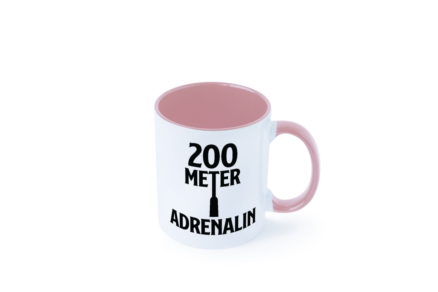 200 Meter Adrenalin v2 lustig Humor Geschenkidee Geschenk Tasse