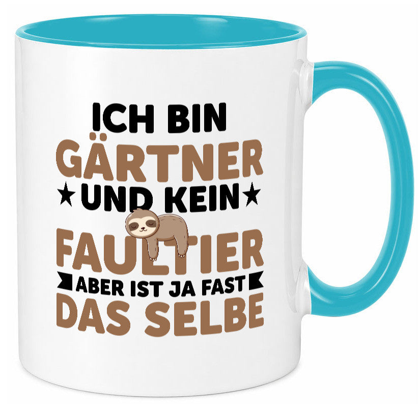 Ich bin kein Faultier: Gärtner | Gartenbau v2 Geschenk Tierliebhaber Humor