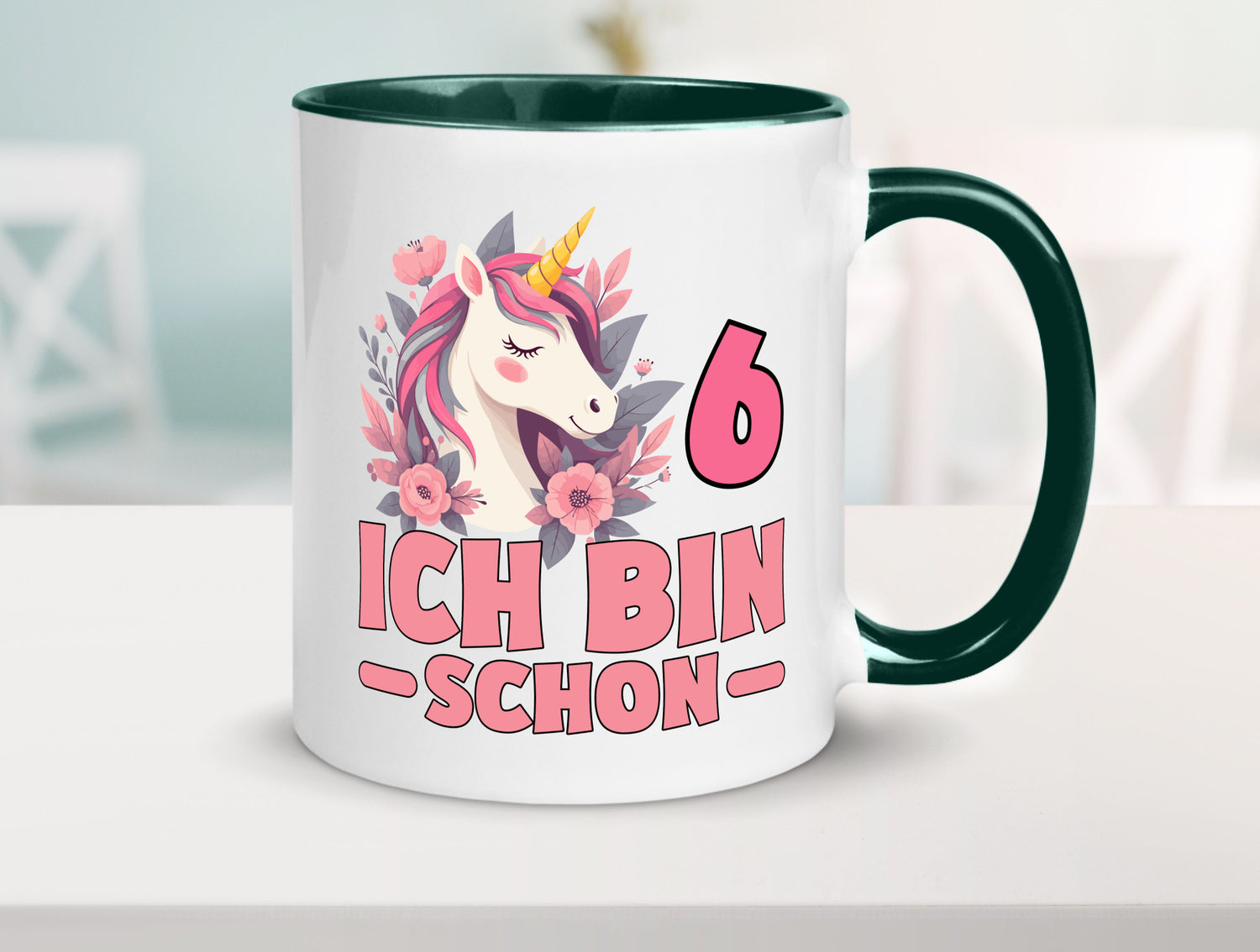 6. Geburtstag | 6 Jahre Einhorn bin schon Mädchen Geschenk Geschenkidee