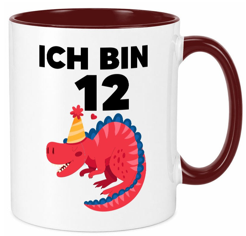 12. Geburtstag | Dino Dinosaurier 12 Jahre Geschenkidee Humor Tasse