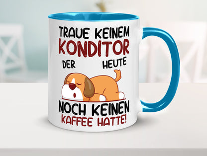 Traue keinem Konditor | Konditorei Humor Geschenkidee Tasse
