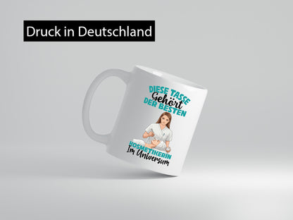 Im Universum: Kosmetikerin | Kosmetik Stylistin Humor Geschenkidee Tasse