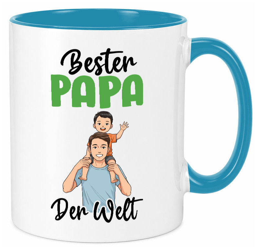 Bester Papa | Vatertag Daddy Familie lustiger Spruch Geschenk Geschenkidee Tasse