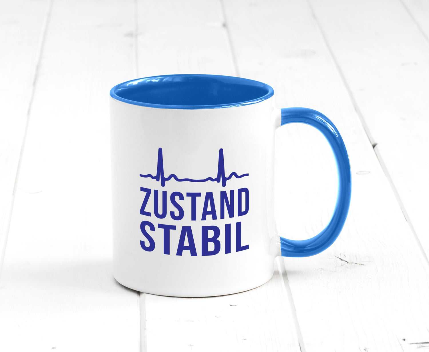 Zustand stabil | Herzschlag v2 Geschenk Humor Geschenkidee lustiger Spruch Tasse