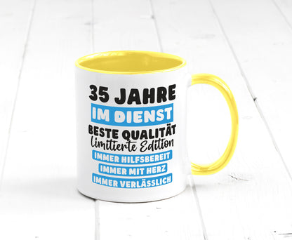 35 Jahre im Dienst | Jubiläum Arbeit v6 lustiger Spruch Geschenk Kollegen Büro