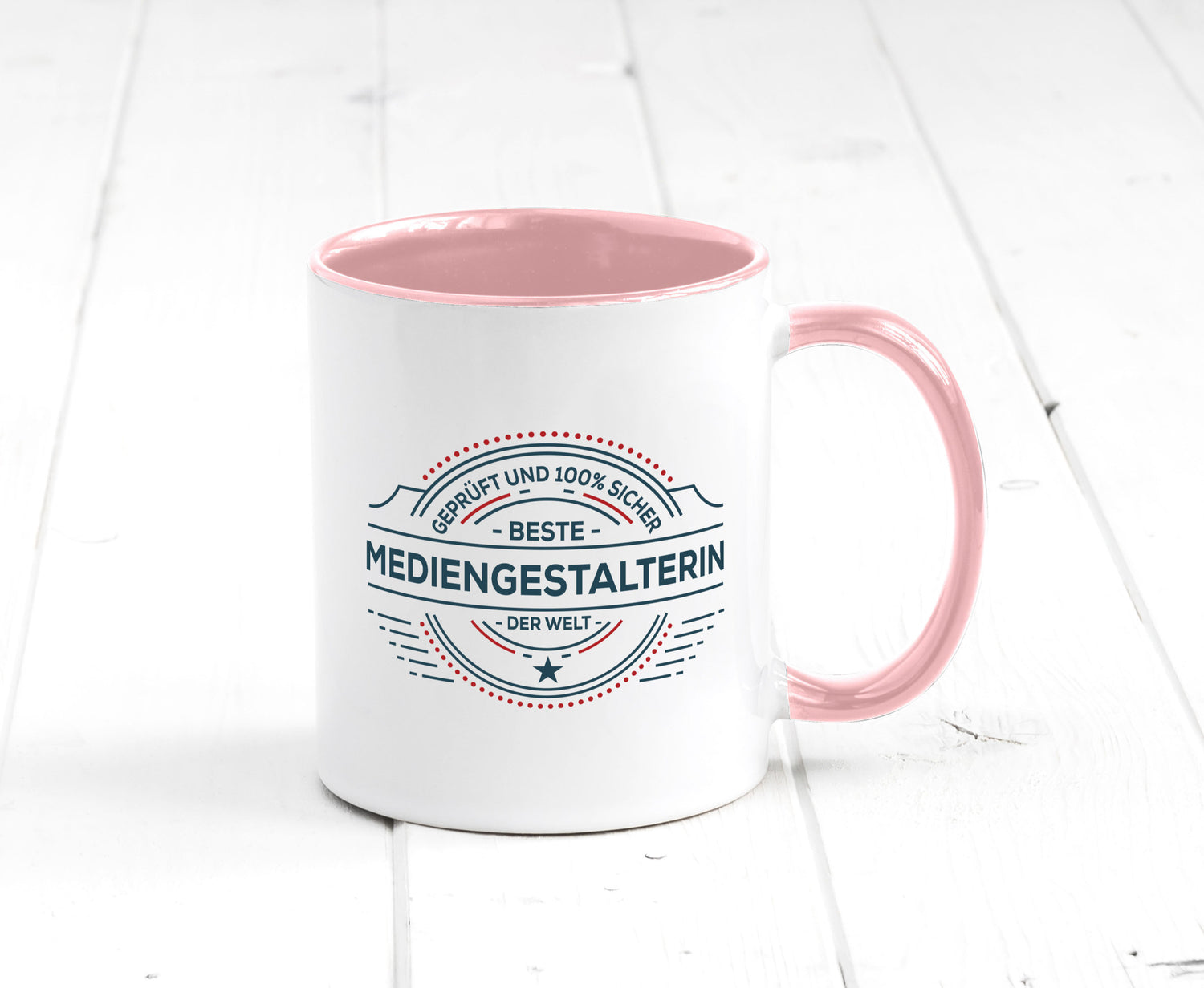 Geprüft und sicher: Mediengestalterin | Medien lustiger Spruch Geschenk Humor
