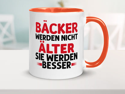 Bäcker werden nicht älter Sie besser lustig Humor Geschenkidee Geschenk Tasse
