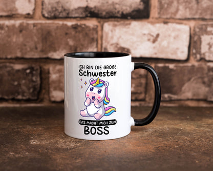 Große schwester macht mich zum Boss | Einhorn Geschwister lustiger Spruch