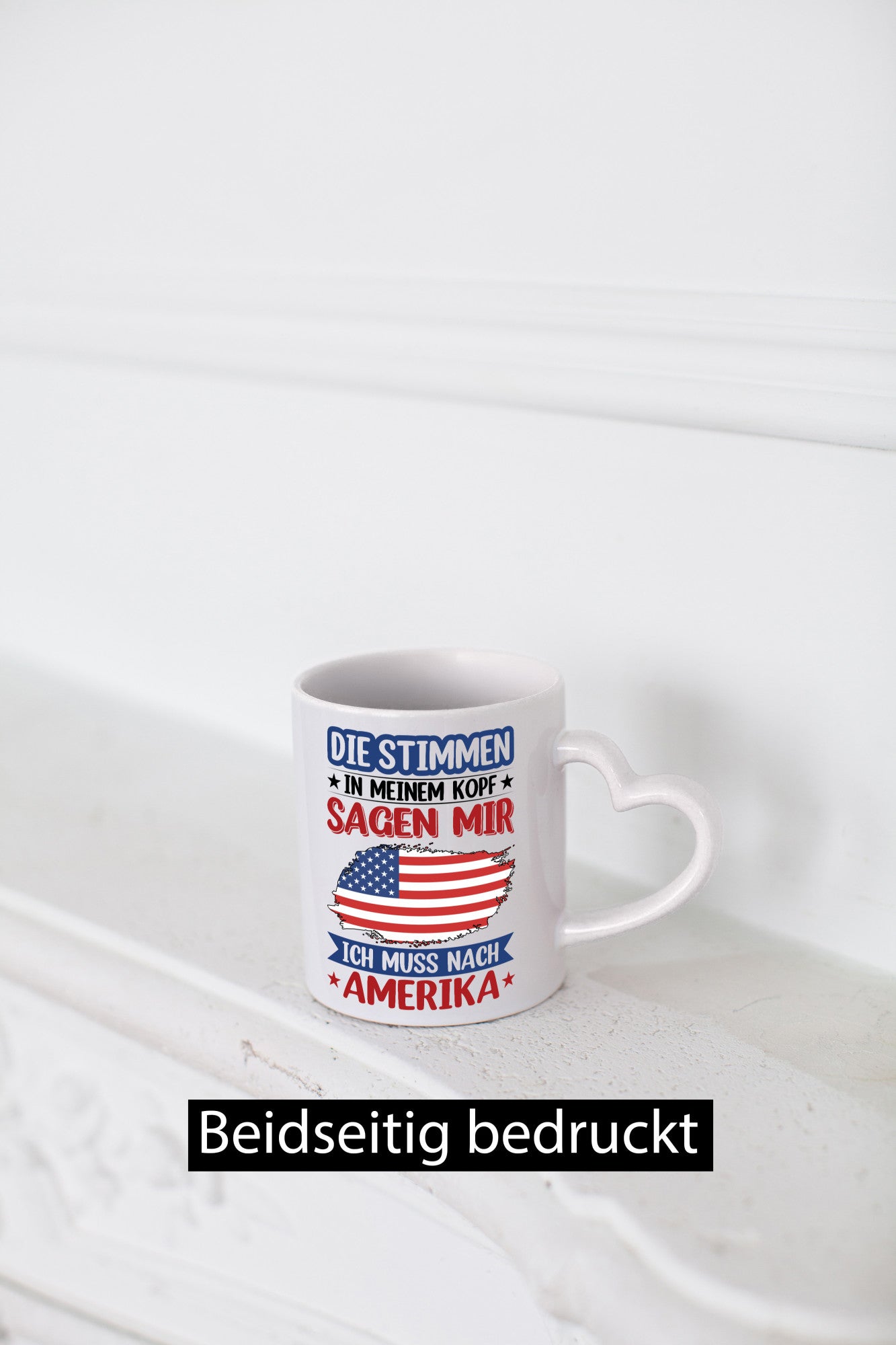 Amerika | Urlaub Stimmen in meinem Kopf Traumland v2 Humor Geschenkidee Tasse