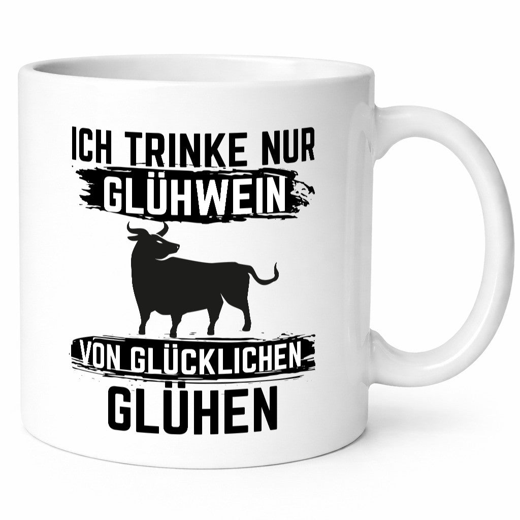 Ich drinke nur Glühwein | Wein von Glühen lustiger Spruch Geschenk Humor