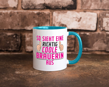 Richtig Coole Brauerin | Bier Brauerei Geschenk Humor Geschenkidee lustiger