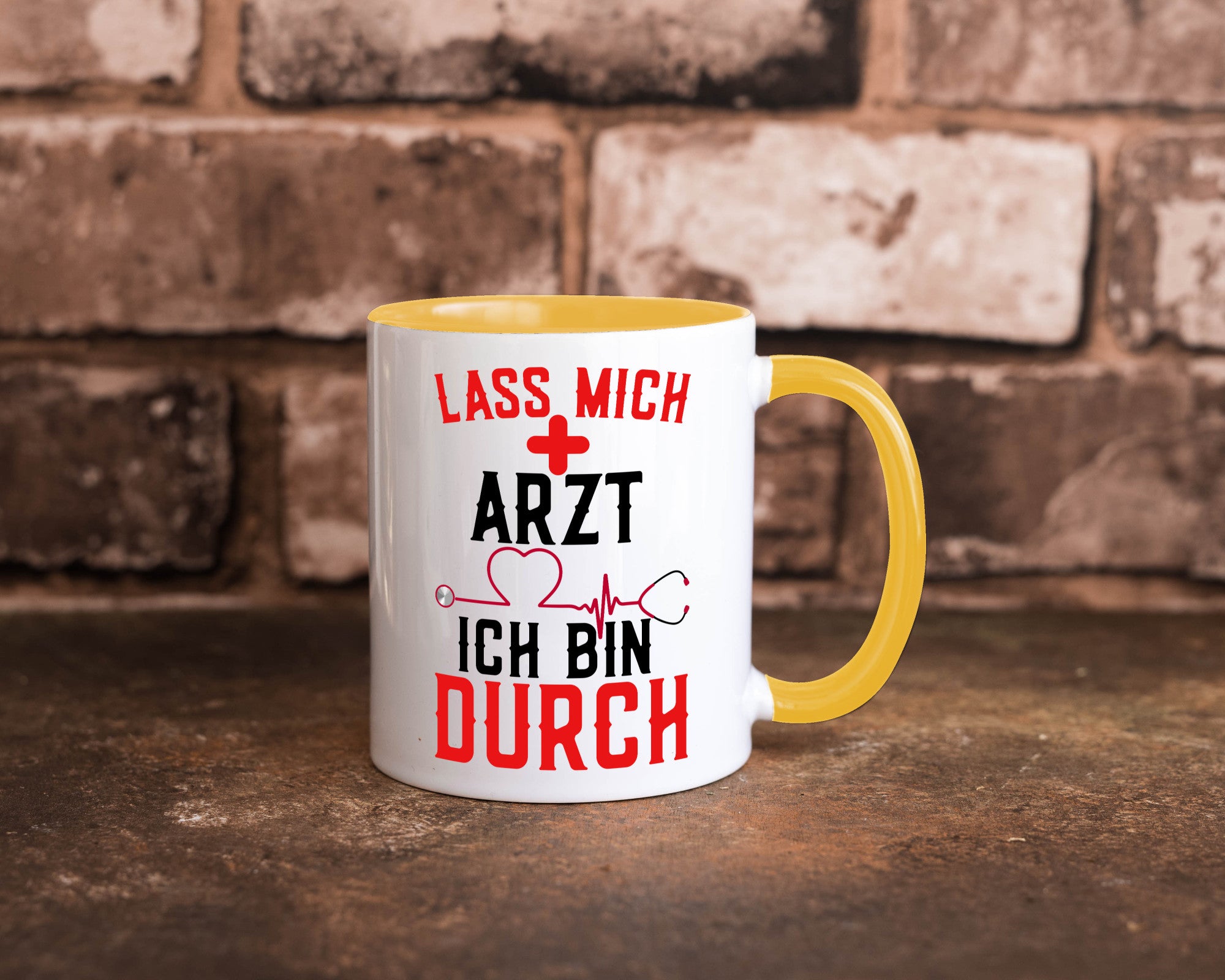 Arzt | Lass mich durch Herz Doktor Krankenhaus Puls Humor Geschenkidee Tasse