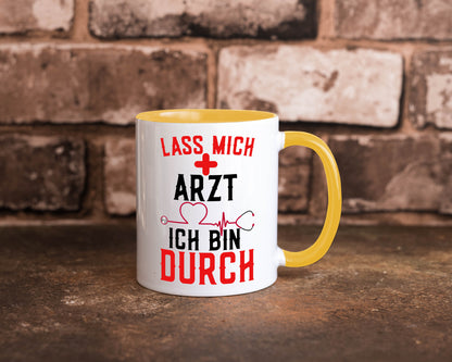 Arzt | Lass mich durch Herz Doktor Krankenhaus Puls Humor Geschenkidee Tasse