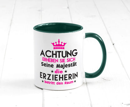 Seine Majestät Erzieherin | Pädagogin Schule Humor Geschenkidee Tasse