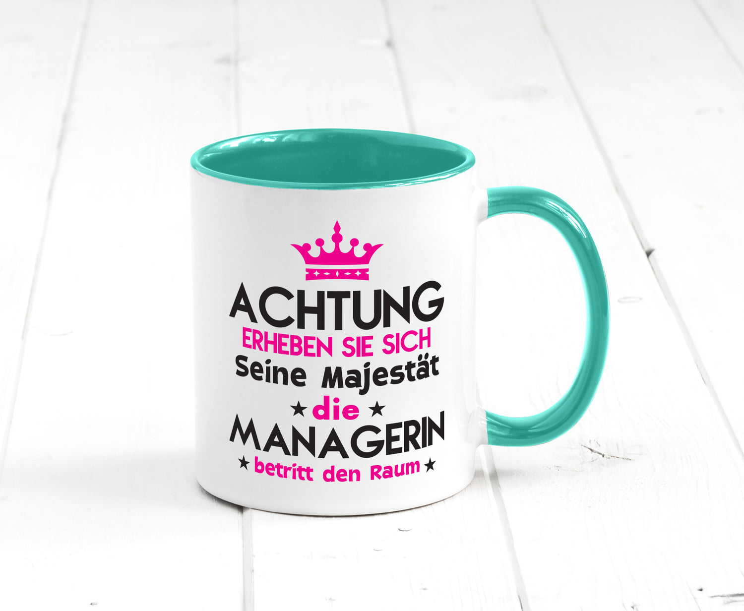Seine Majestät Managerin | Management lustig Humor Geschenkidee Geschenk Tasse